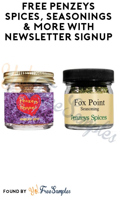 FREE Penzeys Spices, Seasonings & More with Newsletter Signup