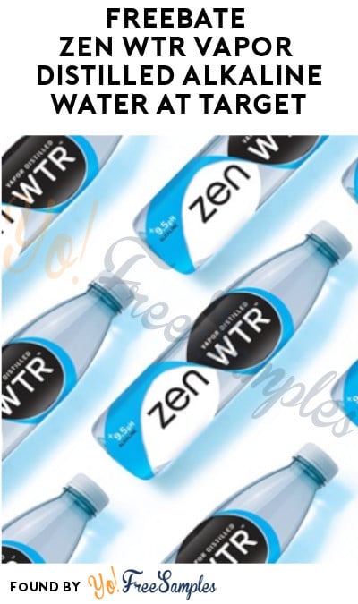 FREEBATE Zen WTR Vapor Distilled Alkaline Water at Target (Ibotta Required)