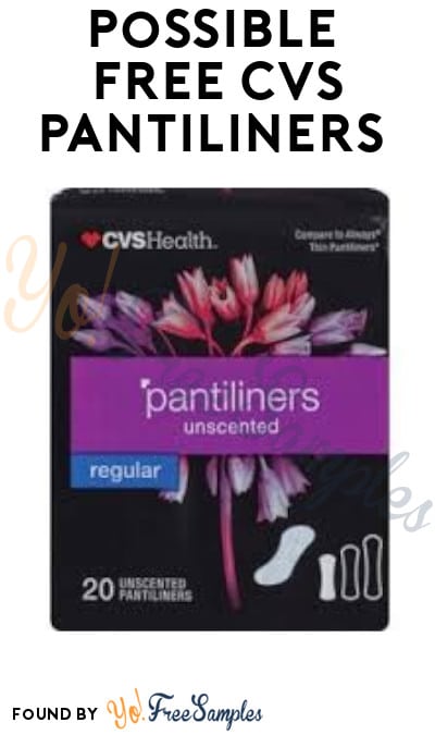 Possible FREE CVS Pantiliners (App/ Coupon Required)