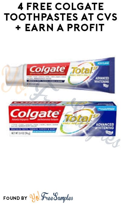 4 FREE Colgate Toothpastes at CVS + Earn A Profit (Coupon + Account/ App Required)