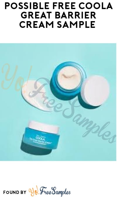 Possible FREE COOLA Great Barrier Cream Sample (Facebook Required)