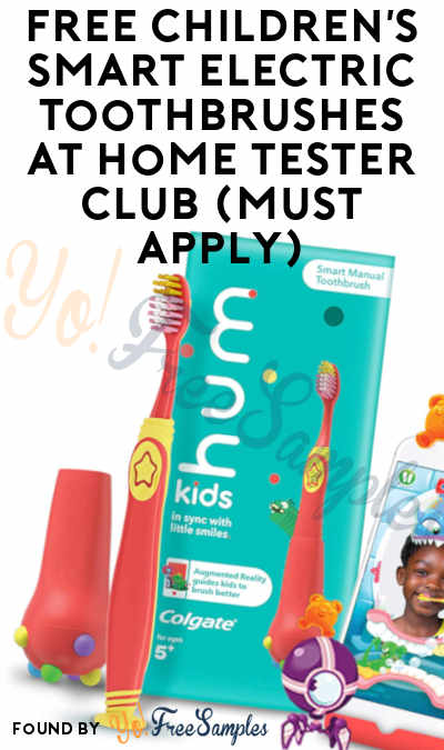 FREE Children’s Smart Electric Toothbrushes At Home Tester Club (Must Apply)