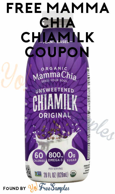 FREE Full-Size Mamma Chia Chiamilk Coupon