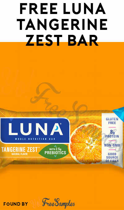 FREE LUNA Tangerine Zest Bar (Email Verification Required)