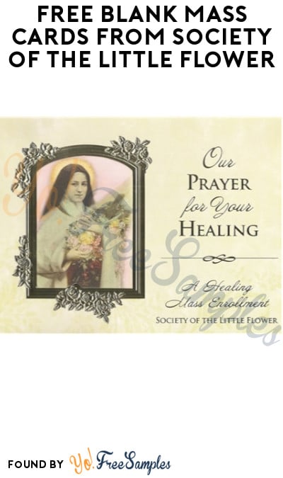FREE Blank Mass Cards from Society of The Little Flower