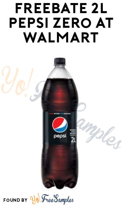 FREEBATE 2L Pepsi Zero at Walmart (Ibotta Required)