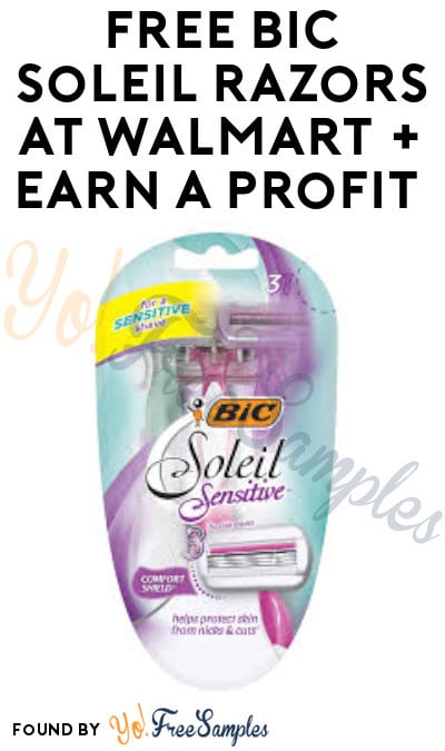 FREE BIC Soleil Razors at Walmart + Earn A Profit (Ibotta Required)