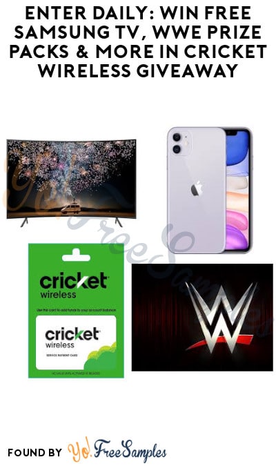 Enter Daily: Win FREE Samsung TV, WWE Prize Packs & More in Cricket Wireless Giveaway