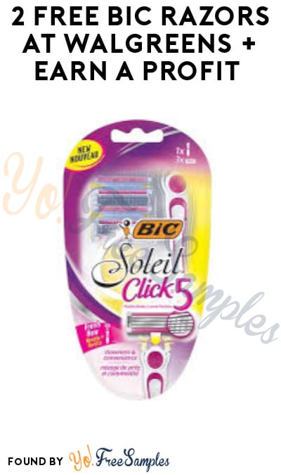 2 FREE BIC Razors at Walgreens + Earn A Profit (Account, Coupons & Rebate Required)