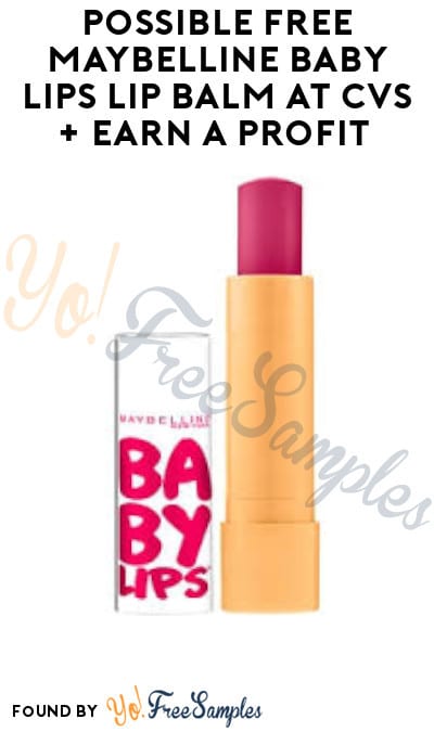 Possible FREE Maybelline Baby Lips Lip Balm at CVS + Earn A Profit (App/ Coupon Required)