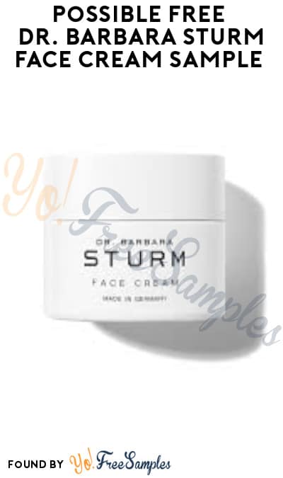 Possible FREE Dr. Barbara Sturm Face Cream Sample (Facebook Required)