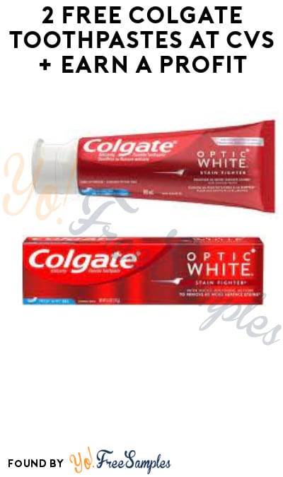 2 FREE Colgate Toothpastes at CVS + Earn A Profit (App/ Coupons Required)