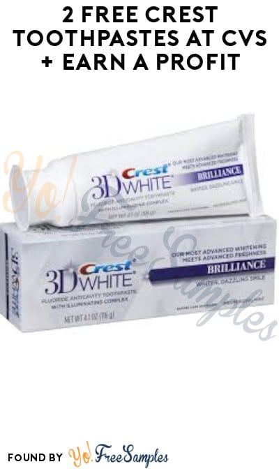 2 FREE Crest Toothpastes at CVS + Earn A Profit (Account & Ibotta Required)