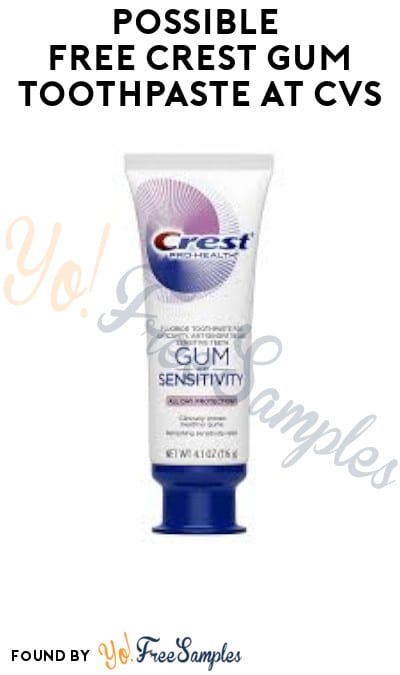 Possible FREE Crest Gum Toothpaste at CVS (Clearance & Coupon Required)