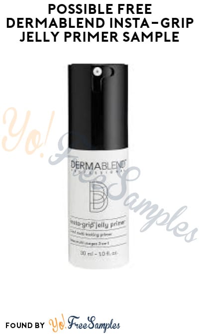 Possible FREE Dermablend Insta-Grip Jelly Primer Sample (Facebook Required)