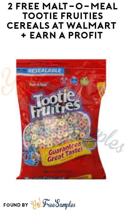 2 FREE Malt-O-Meal Tootie Fruities Cereals at Walmart + Earn A Profit (Shopkick Required)