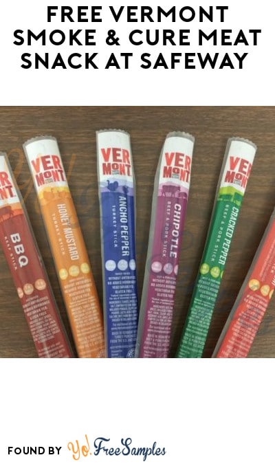 FREE Vermont Smoke & Cure Meat Snack at Safeway (Account/ Coupon Required)