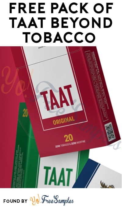 FREE Pack of Taat Beyond Tobacco (Ages 21 & Older Only)