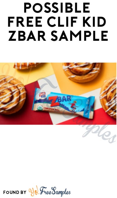 Possible FREE CLIF Kid ZBar Sample (Facebook Required)