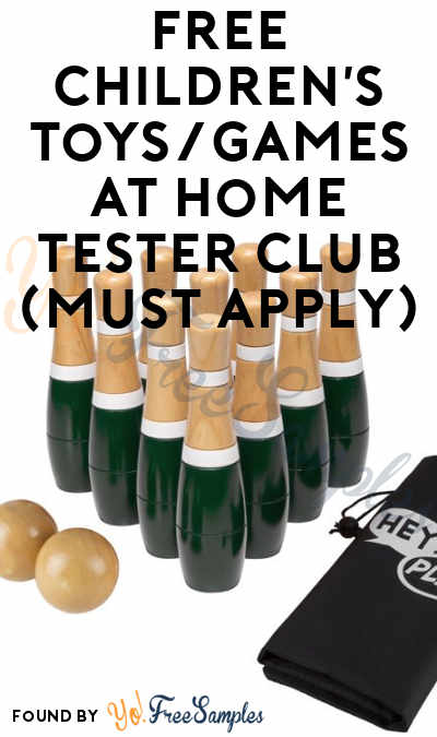 FREE Children’s Toys/Games At Home Tester Club (Must Apply)