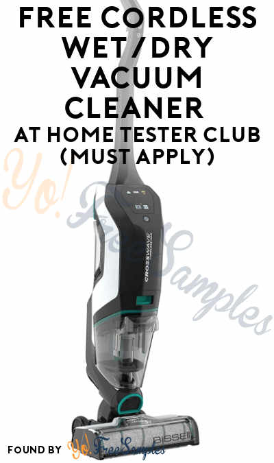 FREE Cordless Wet/Dry Vacuum Cleaner At Home Tester Club (Must Apply)