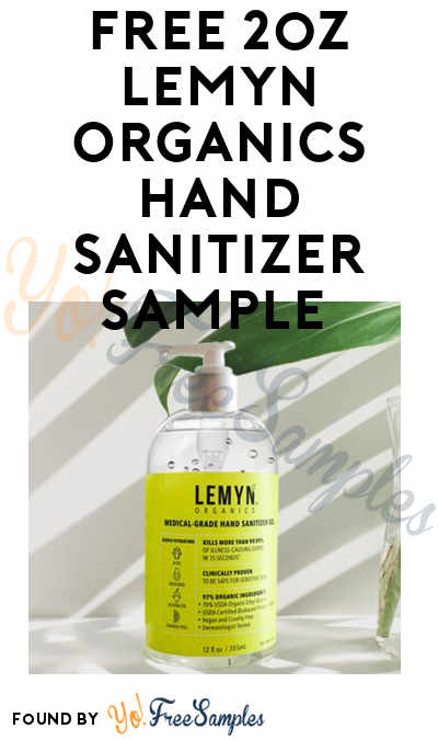 FREE 2oz Lemyn Organics Hand Sanitizer Sample