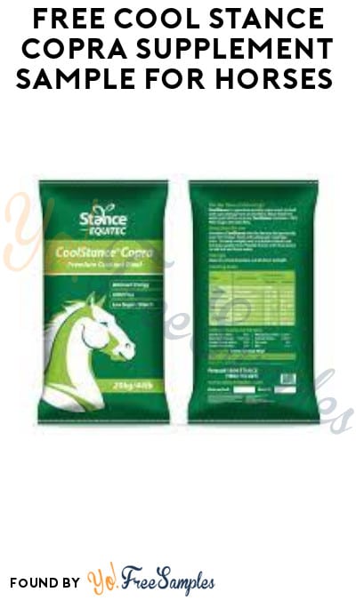 FREE Cool Stance Copra Supplement Sample for Horses from Stance Equine (Email Required)