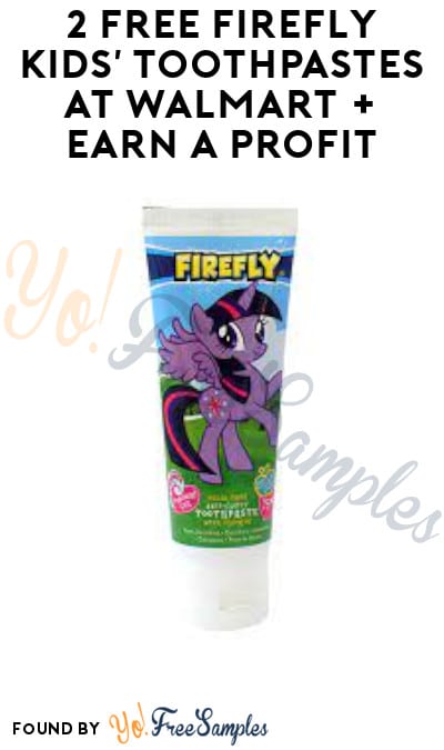 2 FREE Firefly Kids’ Toothpastes at Walmart + Earn A Profit (Swagbucks Required)