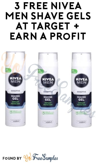 3 FREE Nivea Men Shave Gels at Target + Earn A Profit (Ibotta Required)