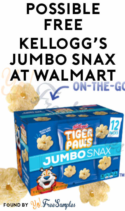 Possible FREE Kellogg’s Jumbo Snax At Walmart