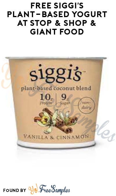 Clip Today 4/3: FREE Siggi’s Plant-Based Yogurt at Stop & Shop + Giant Food (Coupon Required)