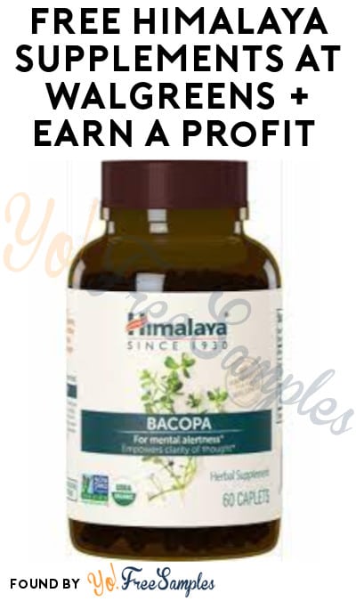 FREE Himalaya Supplements at Walgreens + Earn A Profit (Account & Ibotta Required)