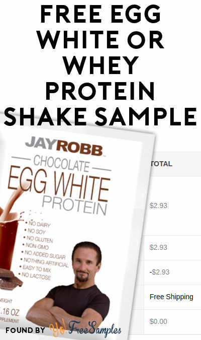 FREE Egg White or Whey Protein Shake Sample