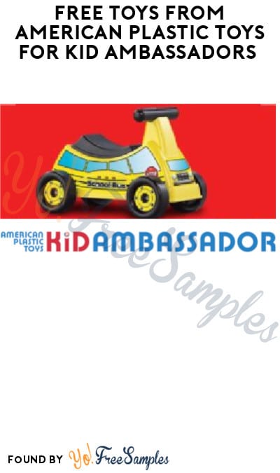 FREE Toys from American Plastic Toys for June’s Kid Ambassadors (Must Apply)