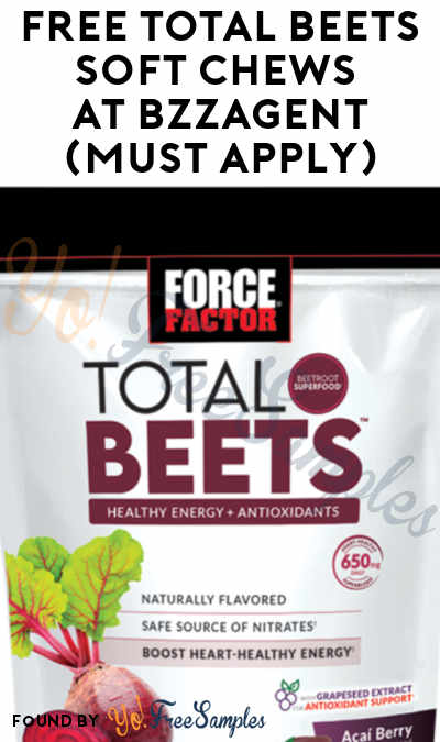 FREE Total Beets Soft Chews At BzzAgent (Must Apply)