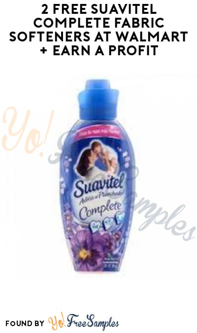 2 FREE Suavitel Complete Fabric Softeners at Walmart + Earn A Profit (Swagbucks Required)