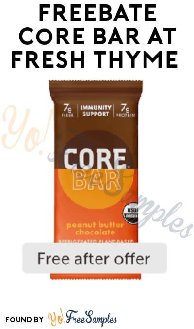 FREEBATE Core Bar at Fresh Thyme (Ibotta Required)