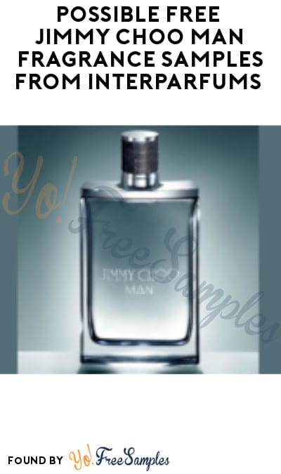 Possible FREE Jimmy Choo MAN Fragrance Samples from Interparfums (Facebook Required)