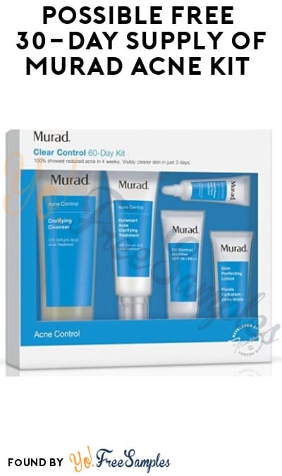 FREE 30-Day Supply of Murad Acne Kit (Instagram Required)