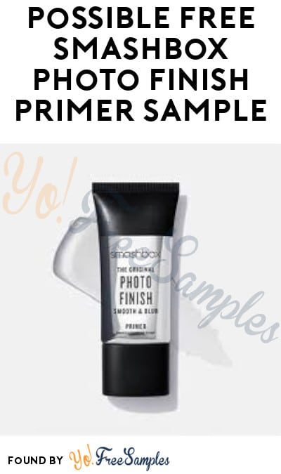 Possible FREE Smashbox Photo Finish Primer Sample (Facebook Required)