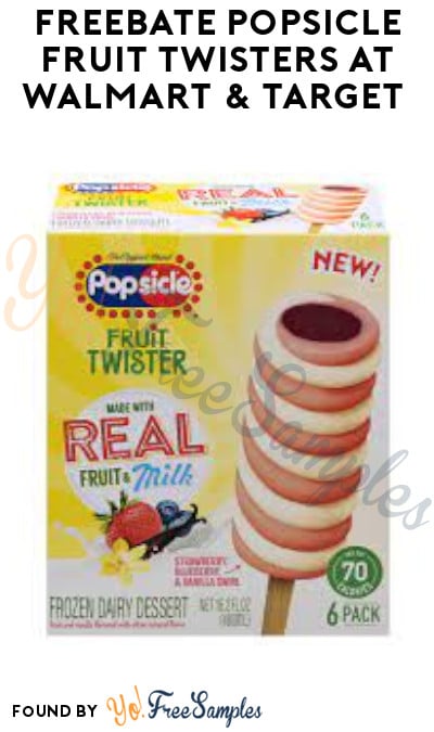 FREEBATE Popsicle Fruit Twisters at Walmart & Target (Coupon + Fetch Rewards Required)