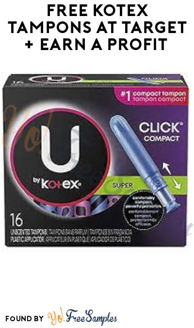 FREE Kotex Tampons at Target + Earn A Profit (Target Circle & Fetch Rewards Required)