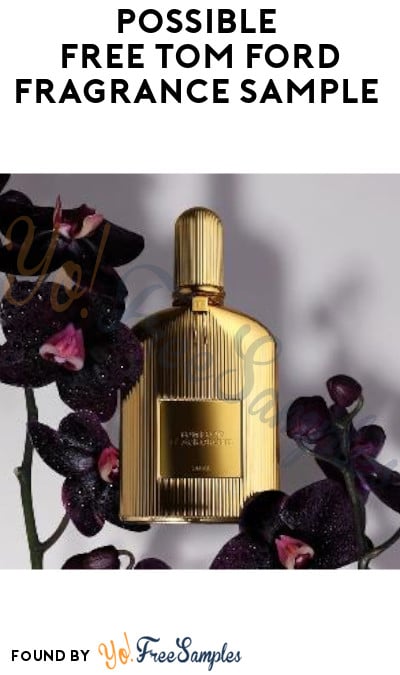 Possible FREE Tom Ford Fragrance Sample (Facebook Required)