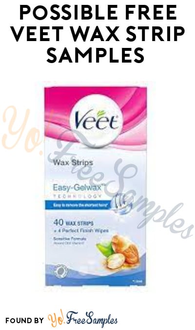 Possible FREE Veet Wax Strip Samples (Facebook Required)