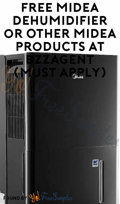 FREE Midea Dehumidifier or Other Midea Products At BzzAgent (Must Apply)