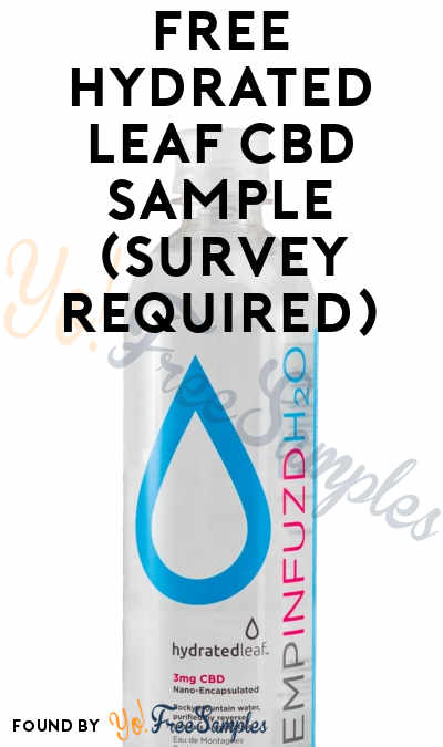 FREE Hydrated Leaf CBD Sample (Survey Required)