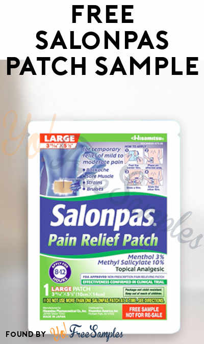 FREE Salonpas Patch Sample