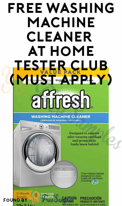 FREE Washing Machine Cleaner At Home Tester Club (Must Apply)