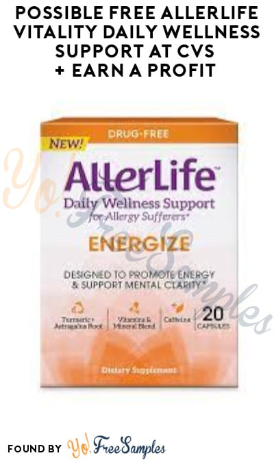 Possible FREE AllerLife Vitality Daily Wellness Support at CVS + Earn A Profit (Clearance + Shopkick Required)