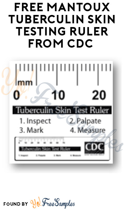 FREE Mantoux Tuberculin Skin Testing Ruler from CDC